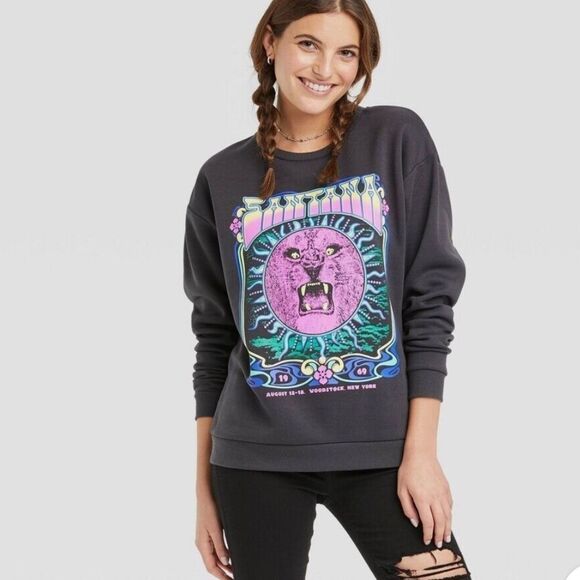 Santana Woodstock Crewneck Sweatshirt Women’s XL - Picture 1 of 4